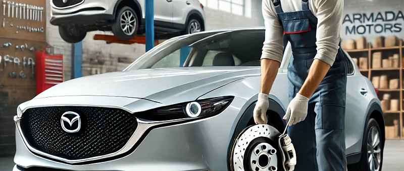 Замена тормозных дисков и колодок Mazda