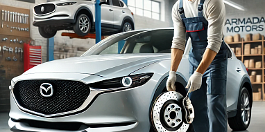 Замена тормозных дисков и колодок Mazda